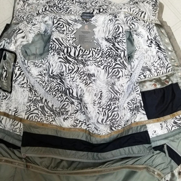 CAPP3L Ride Snowboard  Brown Black Print Jacket S - Picture 6 of 16